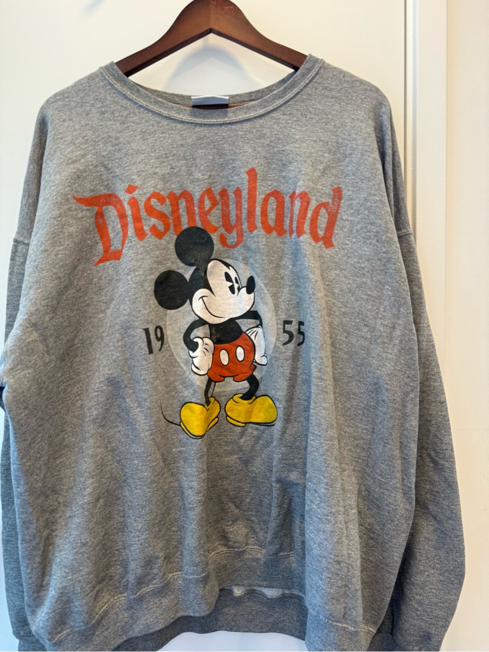 Disney Grey Mickey Mouse Vintage-Style Sweatshirt